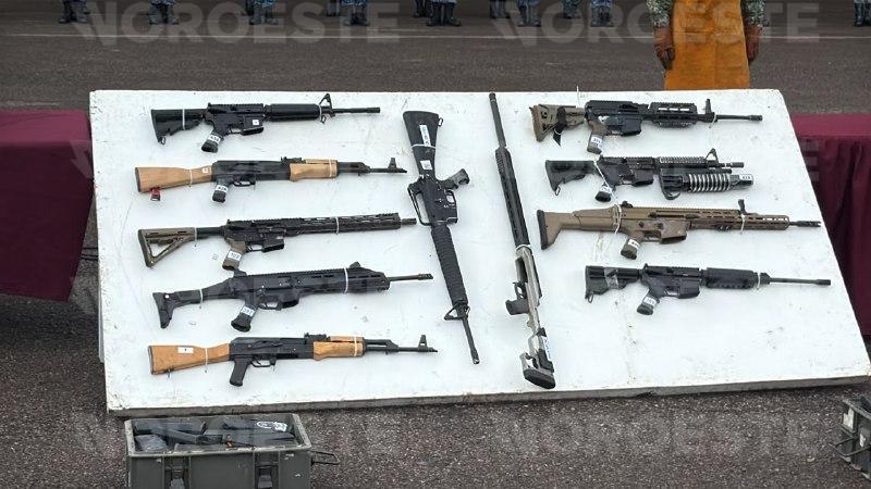 $!Destruyen en Culiacán 639 armas decomisadas y más de 153 mil cartuchos