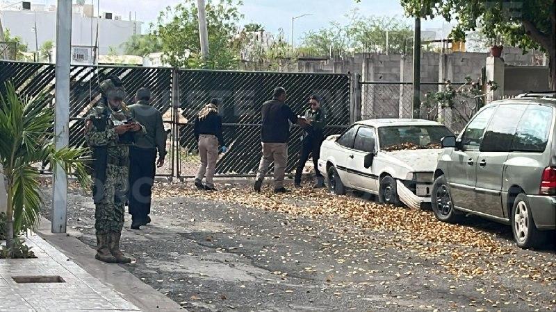 $!Ataque a balazos daña fachada de vivienda en Acueducto, al norte de Culiacán