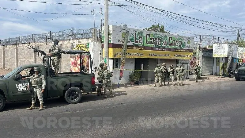 $!Ataque a balazos deja un muerto en restaurante de cocos en Bacurimí, en Culiacán