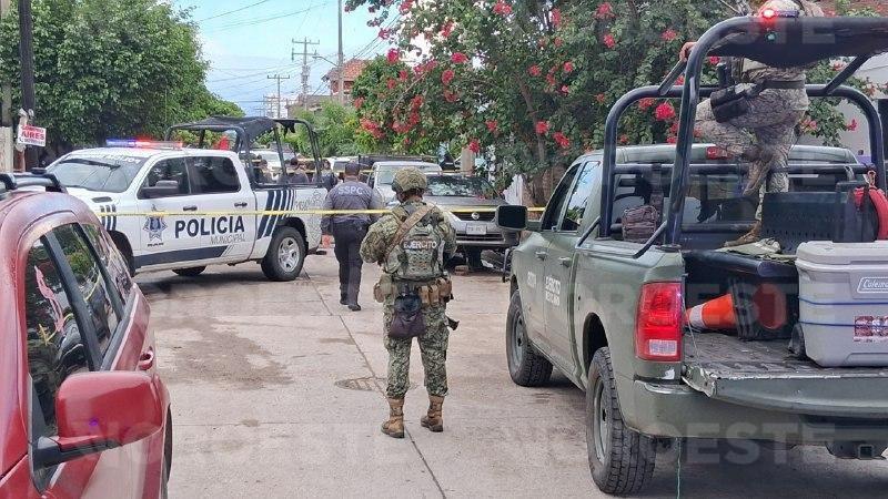 $!Disparan contra una casa en la Francisco Villa de Mazatlán; el inmueble fue escenario de un homicidio