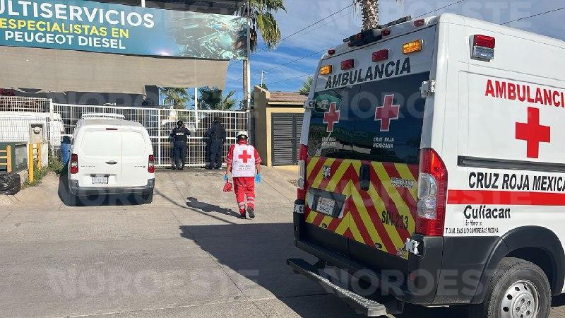 $!Ataque armado en taller mecánico de Culiacán moviliza a cuerpos de seguridad