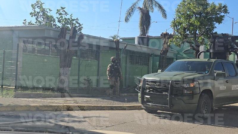 $!Resguardo militar en hospital de El Rosario tras presunto enfrentamiento