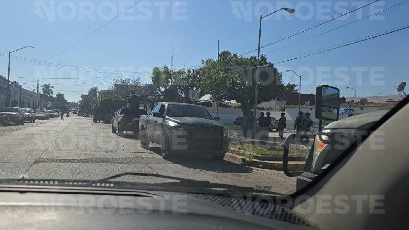 $!Resguardo militar en hospital de El Rosario tras presunto enfrentamiento