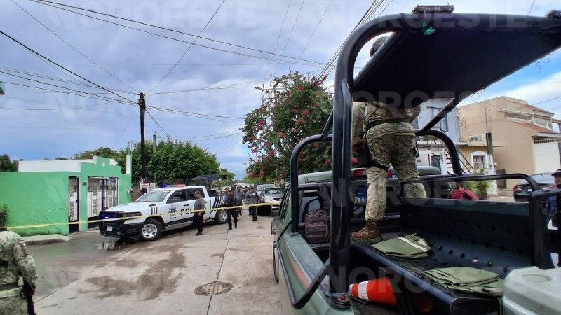 $!Disparan contra una casa en la Francisco Villa de Mazatlán; el inmueble fue escenario de un homicidio