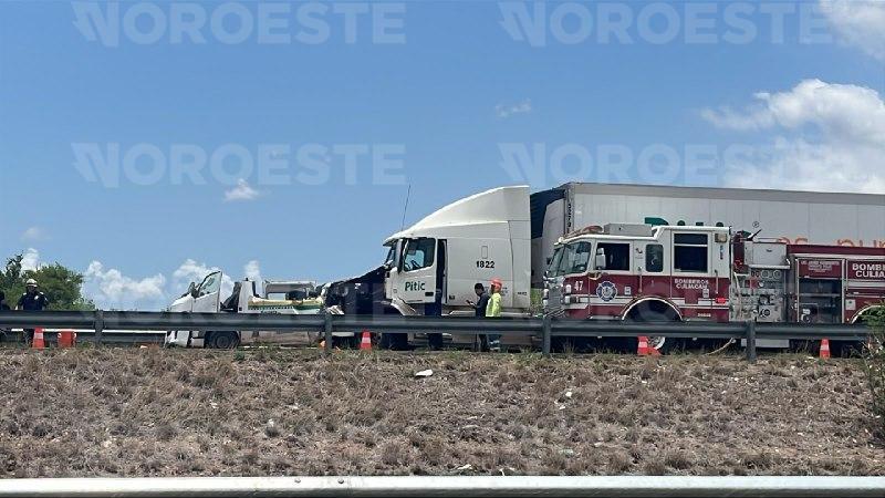 $!Mueren dos trabajadores de la Autopista Mazatlán-Culiacán tras choque de tráiler en Costa Rica
