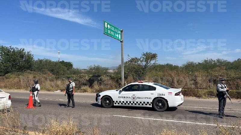 $!Hallan cuerpo con mensaje en la carretera Culiacán-Eldorado