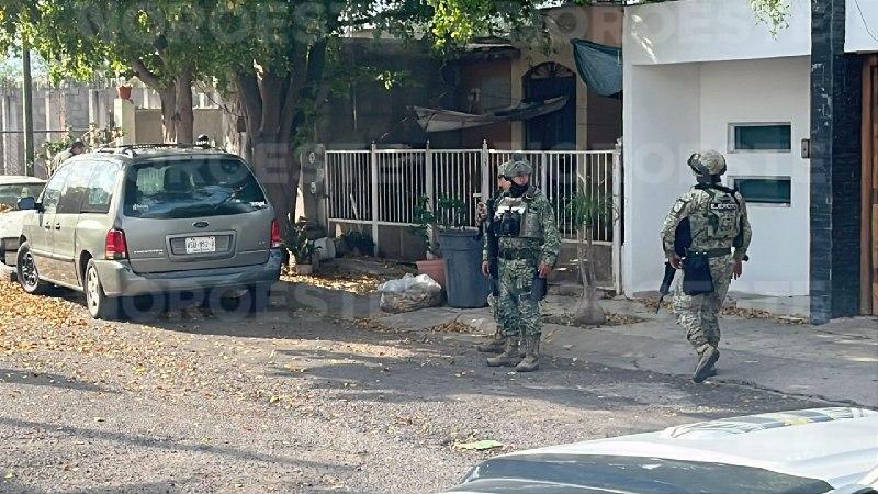 $!Ataque a balazos daña fachada de vivienda en Acueducto, al norte de Culiacán
