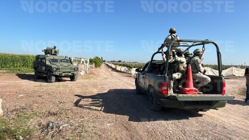 $!Hallan un hombre asesinado en una brecha del campo Santa Elena, al sur de Navolato