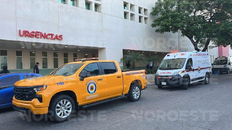 $!Evacúan Hospital Pediátrico en Culiacán tras derrame de químico en área de hemodiálisis