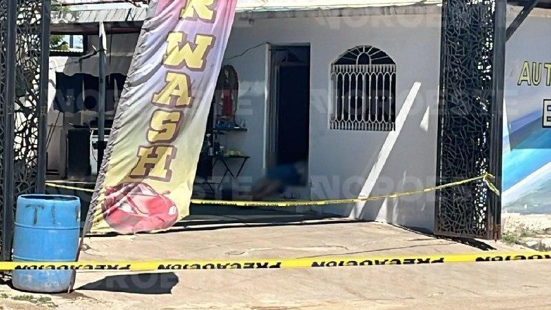 $!Matan a dos hombres a balazos dentro de un autolavado en el fraccionamiento Los Ángeles, Culiacán