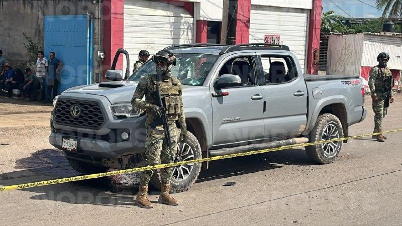 $!Hallan camioneta baleada en Culiacán–Eldorado; presumen posible privación de la libertad
