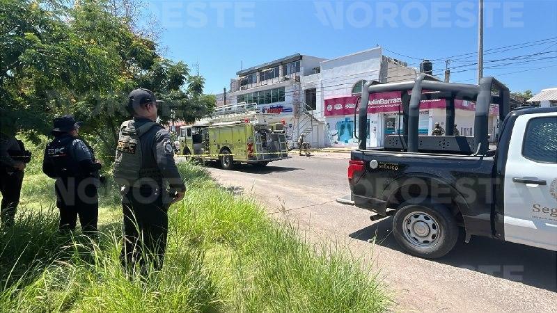 $!Balean e incendian gimnasio en el Fovissste Humaya, al norte de Culiacán