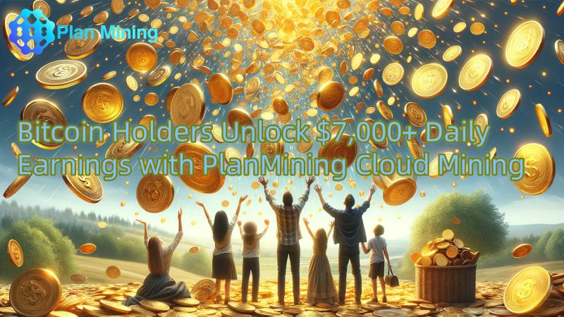 $!Los poseedores de Bitcoin obtienen más de $7,000 en ganancias diarias con la minería en la nube de PlanMining