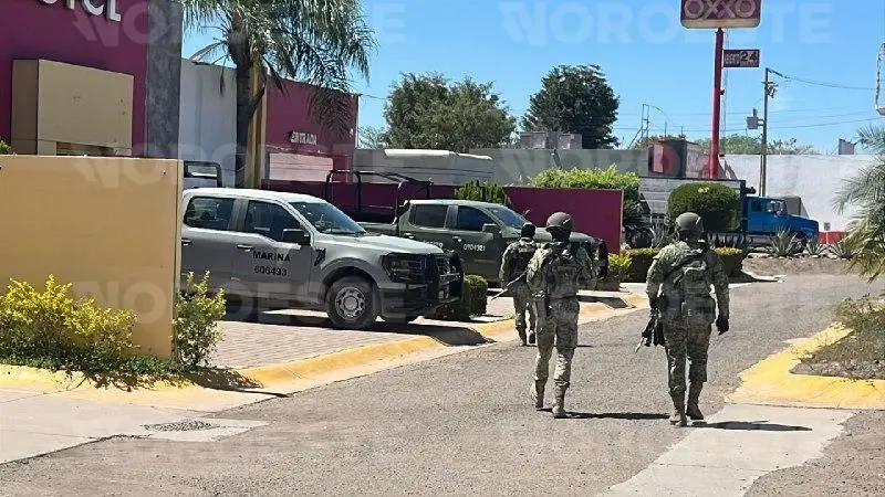 $!Militares resguardan motel en Culiacán tras privación de la libertad de una pareja