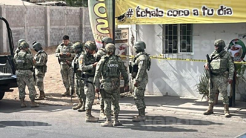 $!Ataque a balazos deja un muerto en restaurante de cocos en Bacurimí, en Culiacán