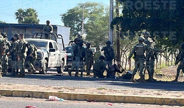 Persecución y enfrentamiento entre Marina y civiles deja tres detenidos en Culiacán