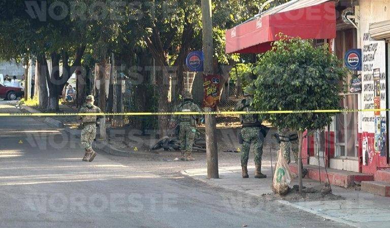 Motociclista pierde la vida tras persecución armada en la colonia La Esperanza, Culiacán