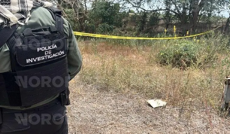 Osamenta presuntamente humana hallada en Aguaruto; autoridades investigan el lugar.