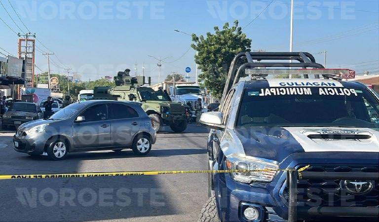 Atacan a balazos a conductor en la Calzada Heroico Colegio Militar en Culiacán
