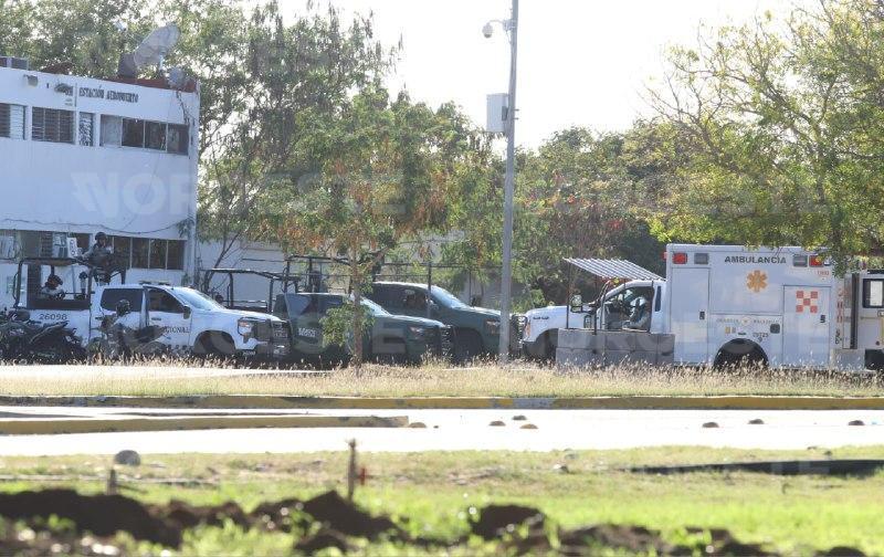 $!Despliegan operativo en Aeropuerto de Mazatlán previo a la llegada de la Presidenta Claudia Sheinbaum