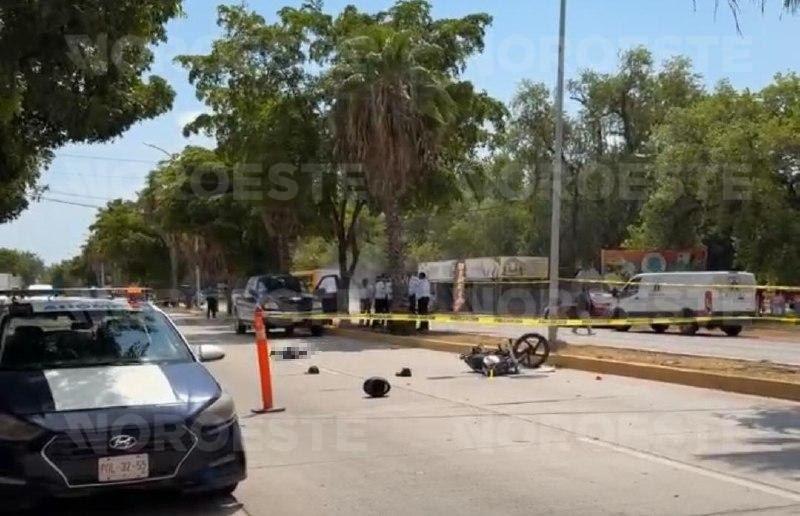 $!Joven de 18 años muere tras ser arrollado por una pipa en la carretera Los Mochis-Topolobampo