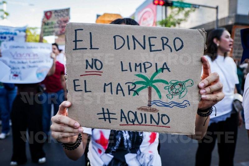 $!Protestan en Culiacán contra planta de amoniaco y proyecto Mexinol; acusan falta de consulta a comunidades