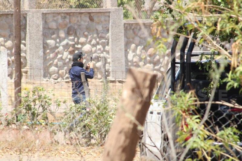 $!FGR y Semefo arriban a finca asegurada tras operativo de SSPC en Ayuné, Culiacán