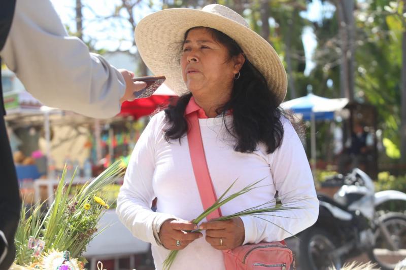 $!Basilia desde hace 40 años crea con sus manos el arte del tejido de palma