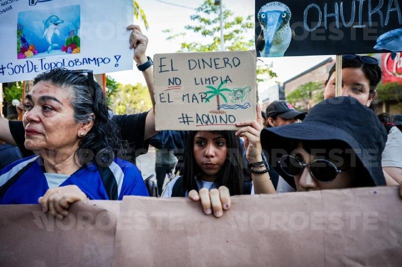 $!Protestan en Culiacán contra planta de amoniaco y proyecto Mexinol; acusan falta de consulta a comunidades