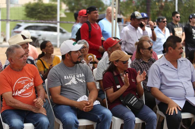$!Inauguran cancha de voleibol en la sindicatura de El Roble