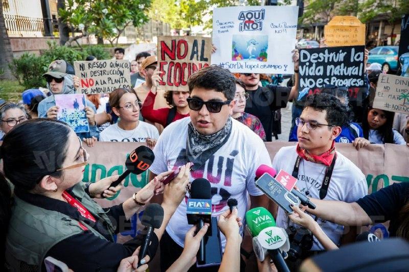 $!Protestan en Culiacán contra planta de amoniaco y proyecto Mexinol; acusan falta de consulta a comunidades