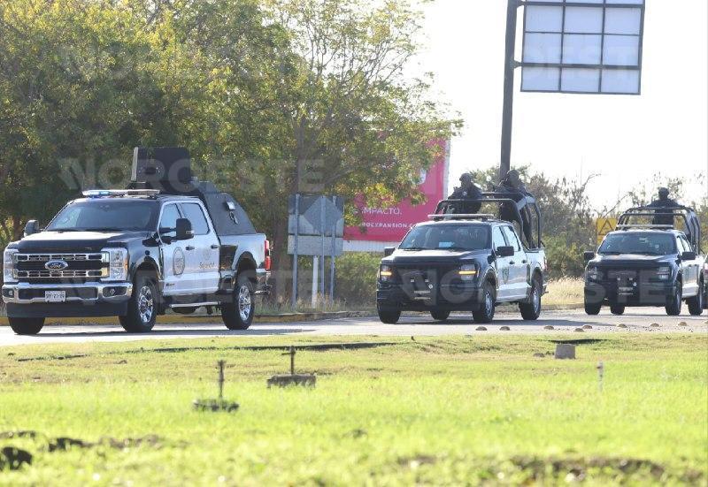 $!Despliegan operativo en Aeropuerto de Mazatlán previo a la llegada de la Presidenta Claudia Sheinbaum