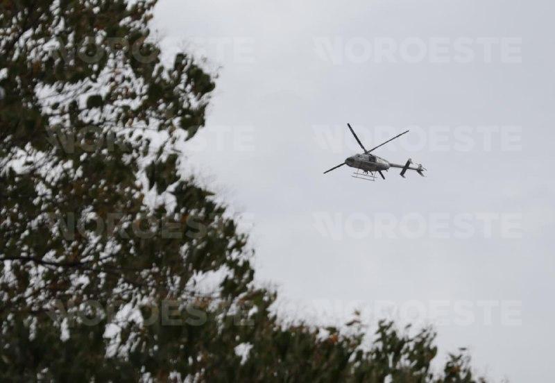 $!Registran sobrevuelo de las Fuerzas Armadas y operativo militar al sur de Culiacán