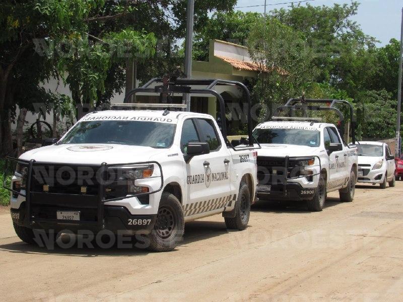 $!Autoridades despliegan operativo tras incursión armada en El Chilillo, al norte de Mazatlán; hallan auto baleado