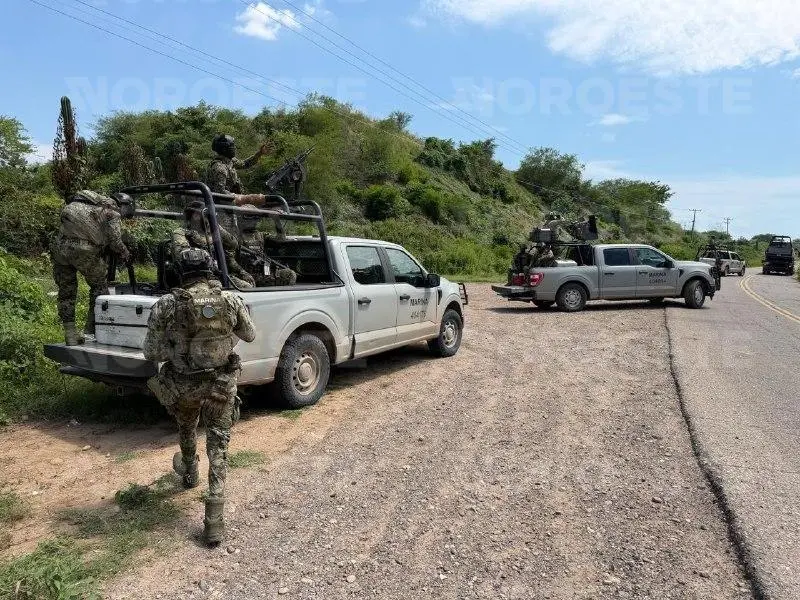 $!Despliegan operativo militar en poblados del sur de Mazatlán; trasciende captura de líder criminal