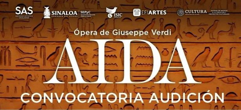 Convocan a audiciones este jueves, para participar en la ópera ‘Aída’