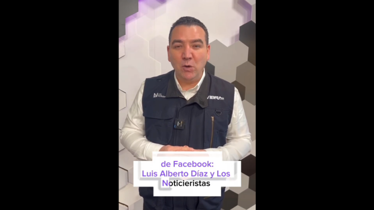 Luis Alberto Díaz informa sobre la página tumbada de Facebook.