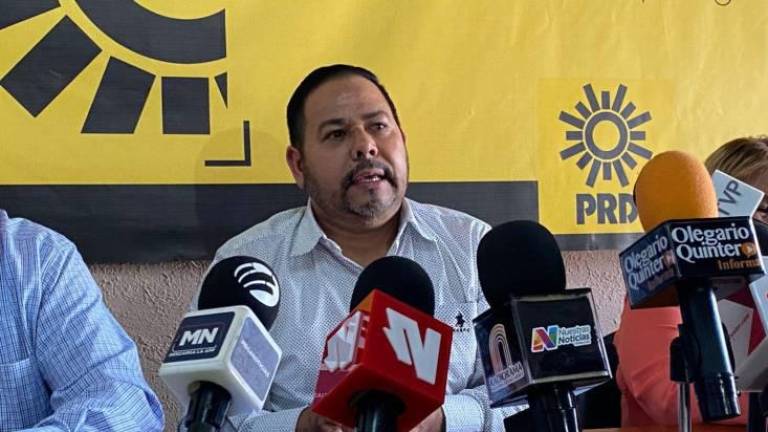 Oner Lazcano López informó que el PRD presentará ante el Instituto Electoral del Estado de Sinaloa contra el Gobernador del Estado.