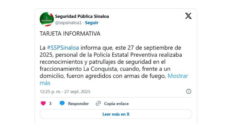 Los hechos se registraron durante la mañana de este sábado cerca del bulevar Conquistadores.