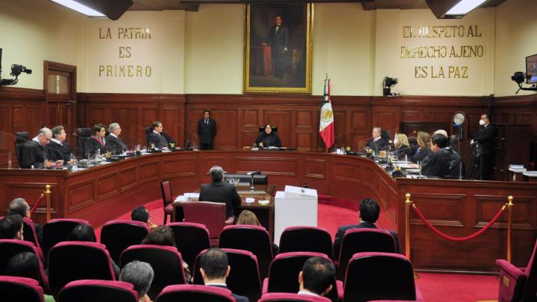 Sesión de la Suprema Corte de Justicia de la Nación después de que la Ministra Norma Lucía Piña Hernández fuera electa Presidenta del Poder Judicial.