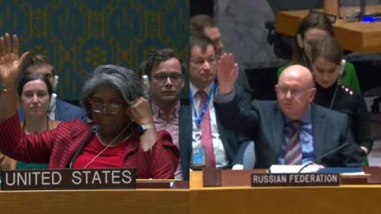 Estados Unidos y Rusia vetaron la resolución del Consejo de Seguridad.
