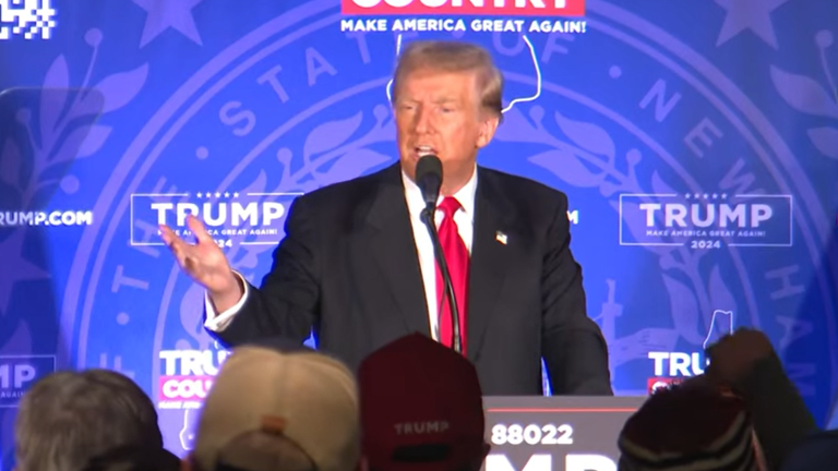 Este jueves, Donald Trump tuvo un evento masivo en New Hampshire.