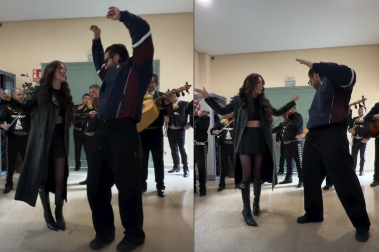 Belinda lleva un pedacito de México a España.