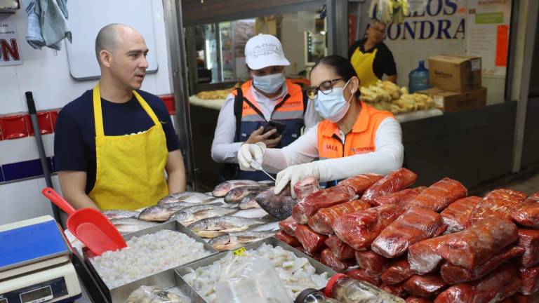 El Comisionado Cuauhtémoc Chacón Mendoza encabezó la revisión en el mercado Garmendia en Culiacán.
