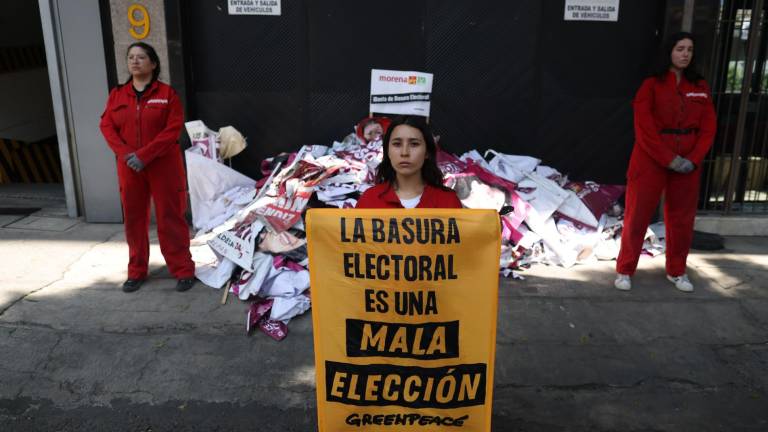 Pendones y lonas que corresponden a la propaganda electoral fueron devueltas a las sedes de partidos políticos en Ciudad de México.