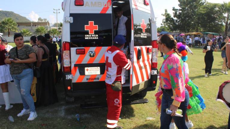 Cruz Roja informó que en la zona del estadio municipal se dieron nueve atenciones.