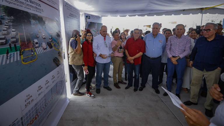 Inauguración del camino E.C. México 15-Goros Número Dos, en Ahome.