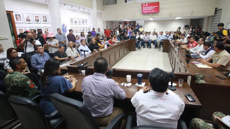 En la reunión se informó que Mazatlán cuenta con mil 179 elementos disponibles de las distintas corporaciones de auxilio ante la tormenta Lidia.