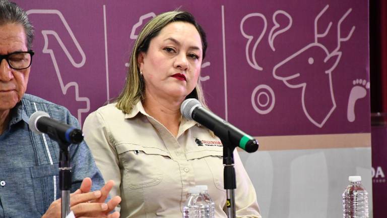 Verona Hernández, vocera de la Secretaría de Seguridad Pública de Sinaloa.