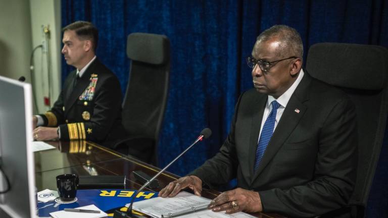 El Ministro de Defensa de Estados Unidos, Lloyd Austin, anunció la creación de una coalición de 10 países.
